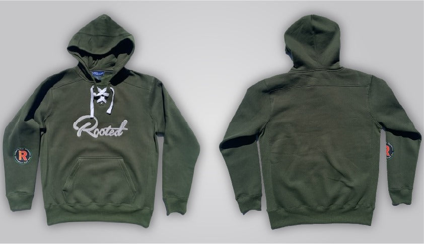 Custom Rooted Lace Up Hoodie