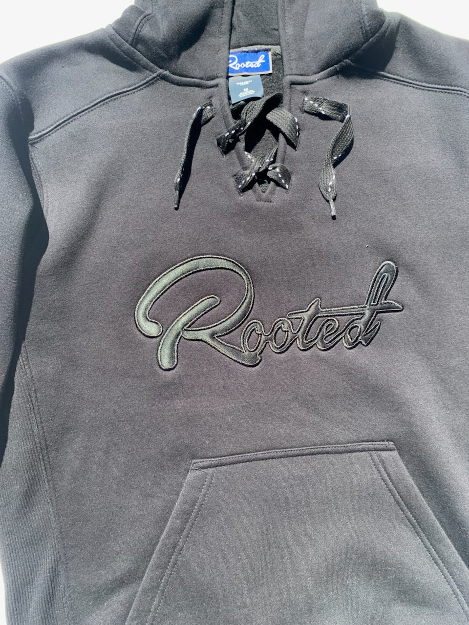 Rooted || Red Lace Up Hoodie