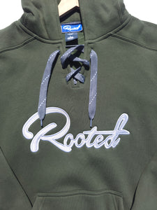 Rooted || Red Lace Up Hoodie