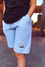 Load image into Gallery viewer, Rooted Pink Rose Logo Shorts Cotton
