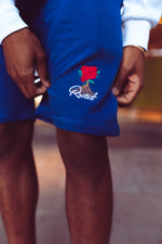 Load image into Gallery viewer, Rooted Blue Rose Logo Shorts Cotton
