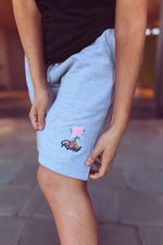 Load image into Gallery viewer, Rooted Pink Rose Logo Shorts Cotton

